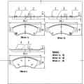 ZWD666 wholesale braek pads front brake pad for FORD TRUCK Ranger  Latin America